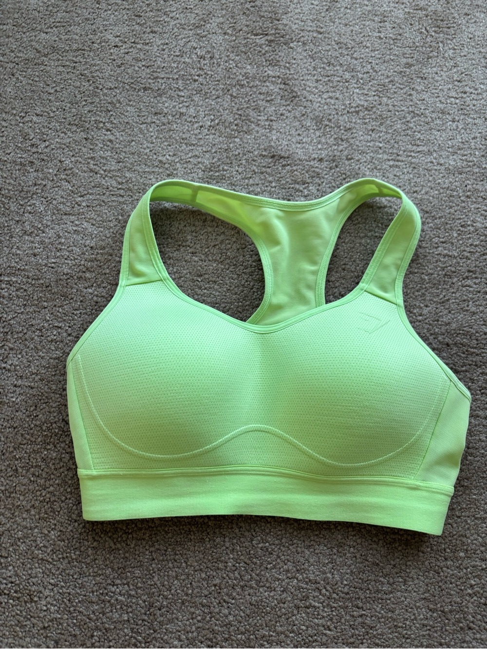 Gymshark Neon Lime Racerback Sports Bra